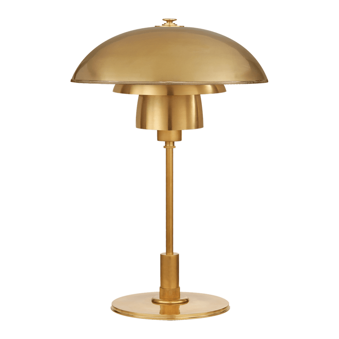 Whitman Desk Lamp - Antique Brass with Antique Brass Shade Visual Comfort 1