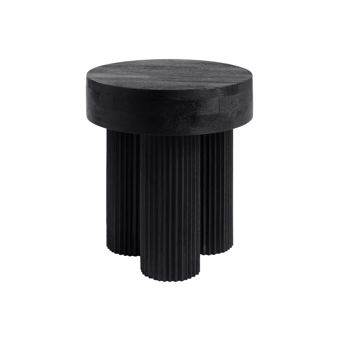 Tova Mango Wood Side Table - Black