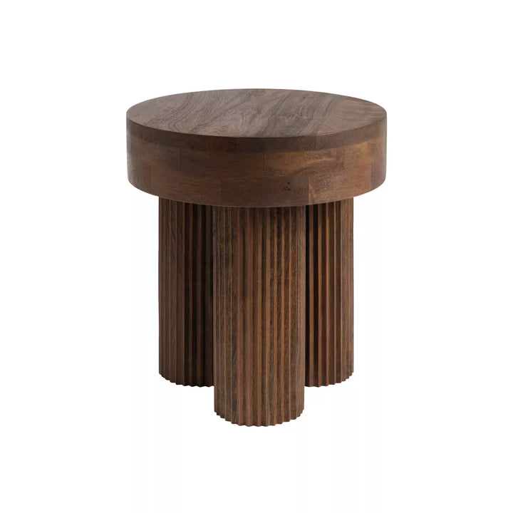 Tova Mango Wood Side Table - Brown