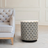 Ivy & Elm Hudson Bone Inlay End Table