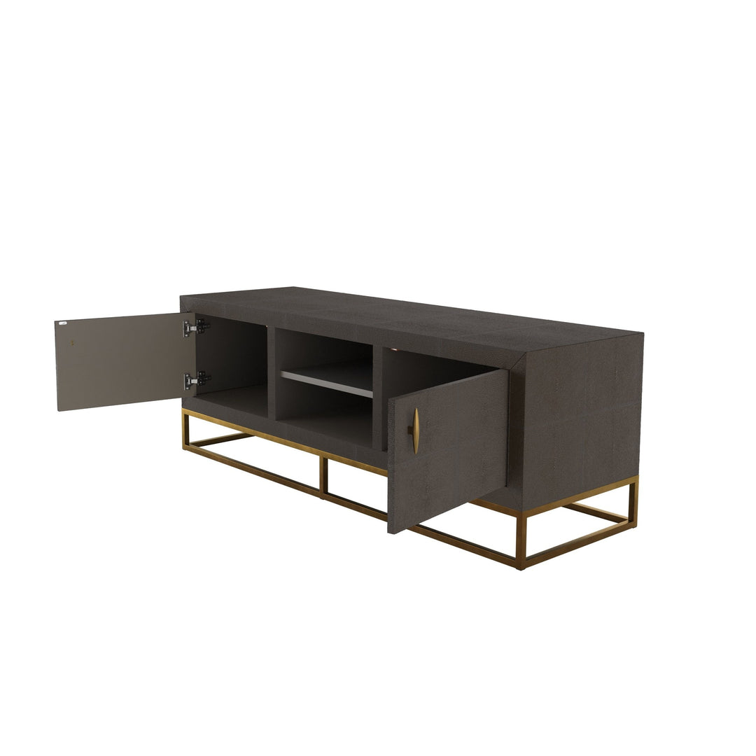 Hampton TV Unit - Brown Shagreen DIDesigns 4