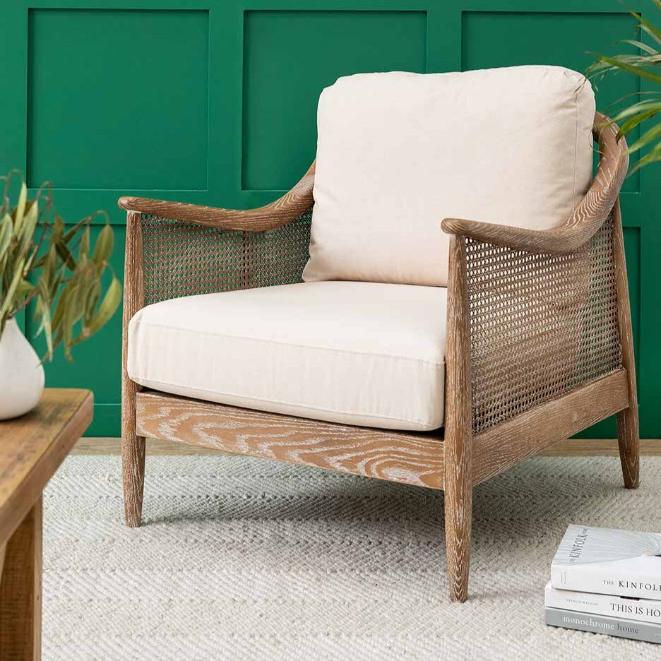 Garden Trading Templecombe Rattan Armchair in Oatmeal