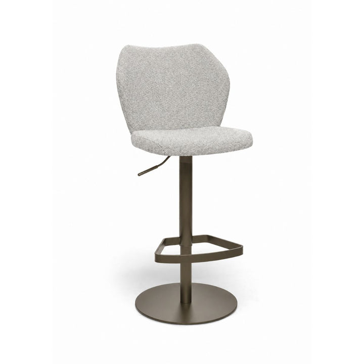Toby Beige Monza Melange Adjustable Barstool - Anodic Brown