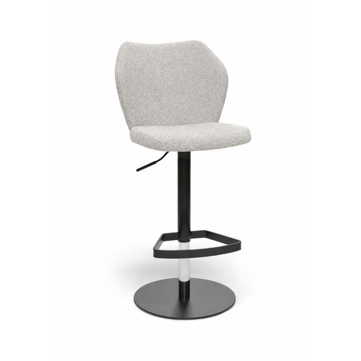 Toby Cream Monza Adjustable Barstool - Black