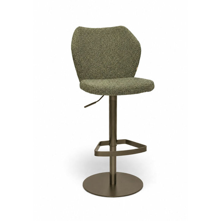 Toby Green Monza Melange Adjustable Barstool - Anodic Brown