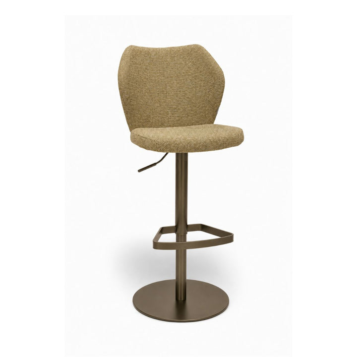 Toby Mustard Monza Melange Adjustable Barstool - Anodic Brown