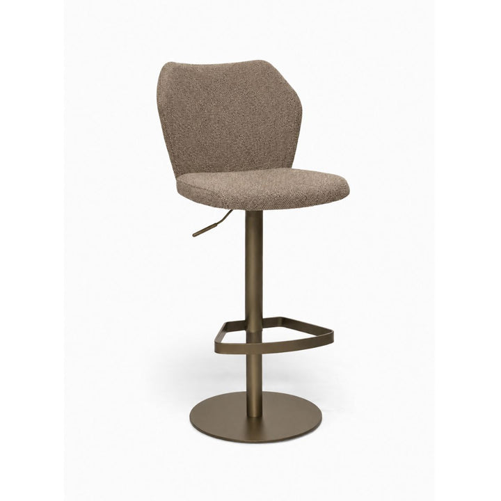 Toby Taupe Monza Adjustable Barstool - Anodic Brown