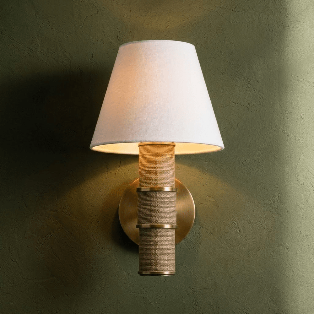 Denton 1 Light Wall Sconce - Patina Brass
