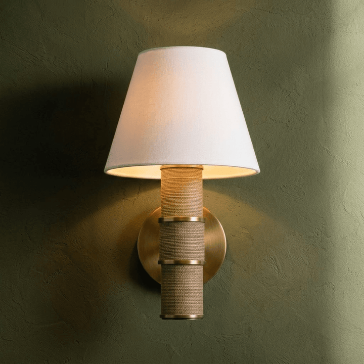 Denton 1 Light Wall Sconce - Patina Brass