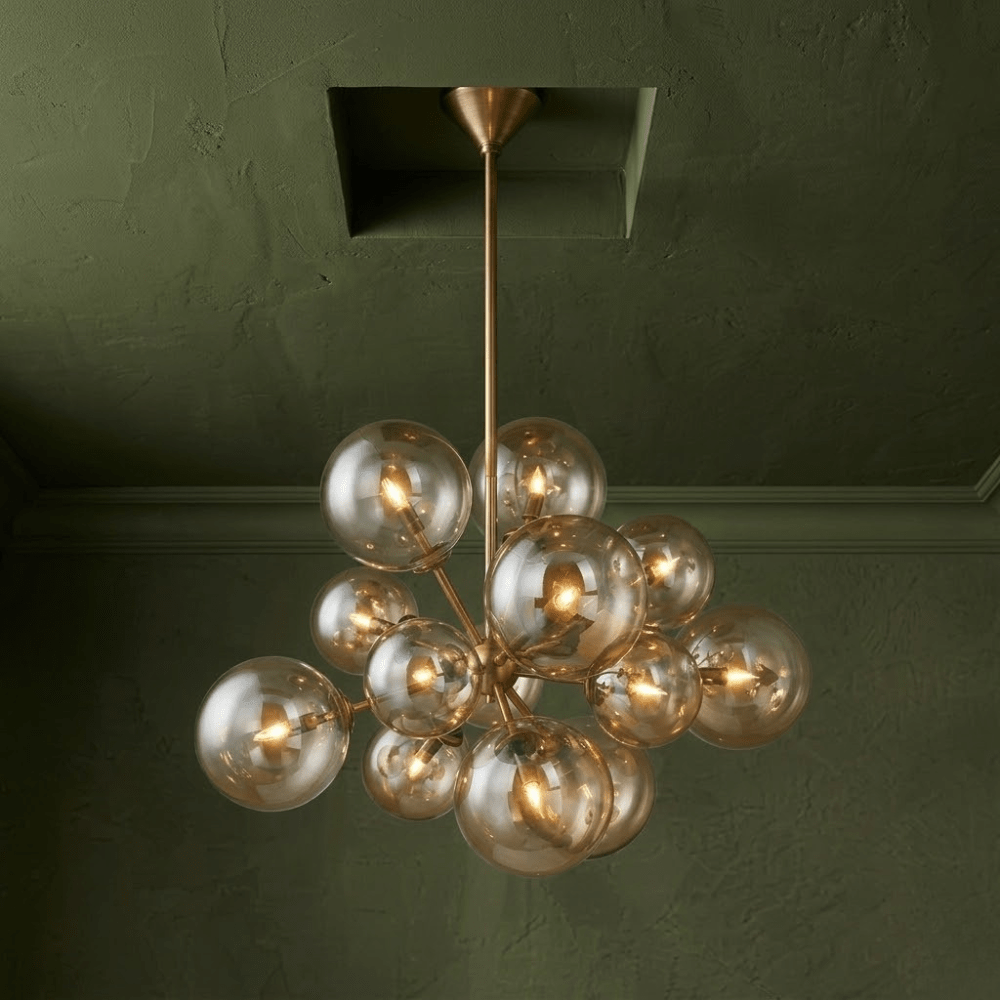 Santee 13 Light Chandelier - Patina Brass