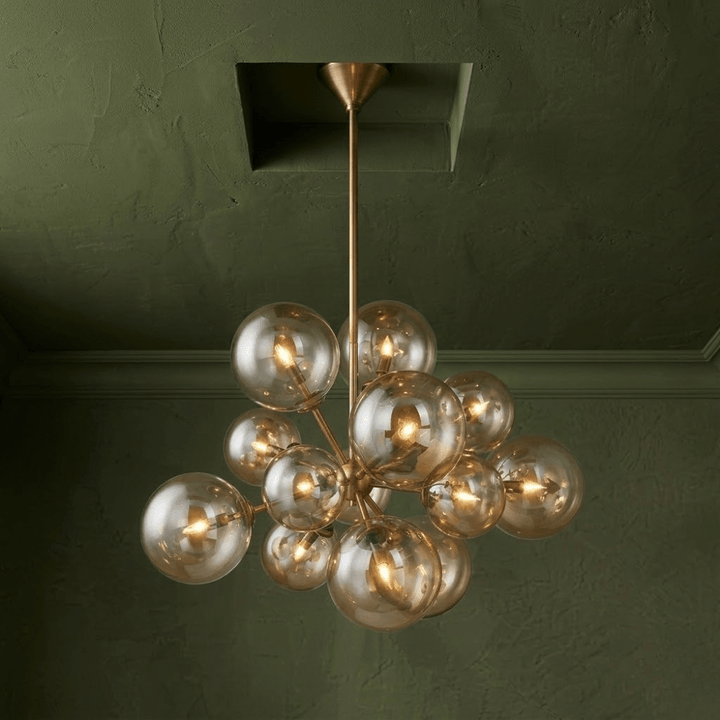 Santee 13 Light Chandelier - Patina Brass