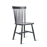 Garden Trading Pair of Spindle Back Chairs in Carbon Grey