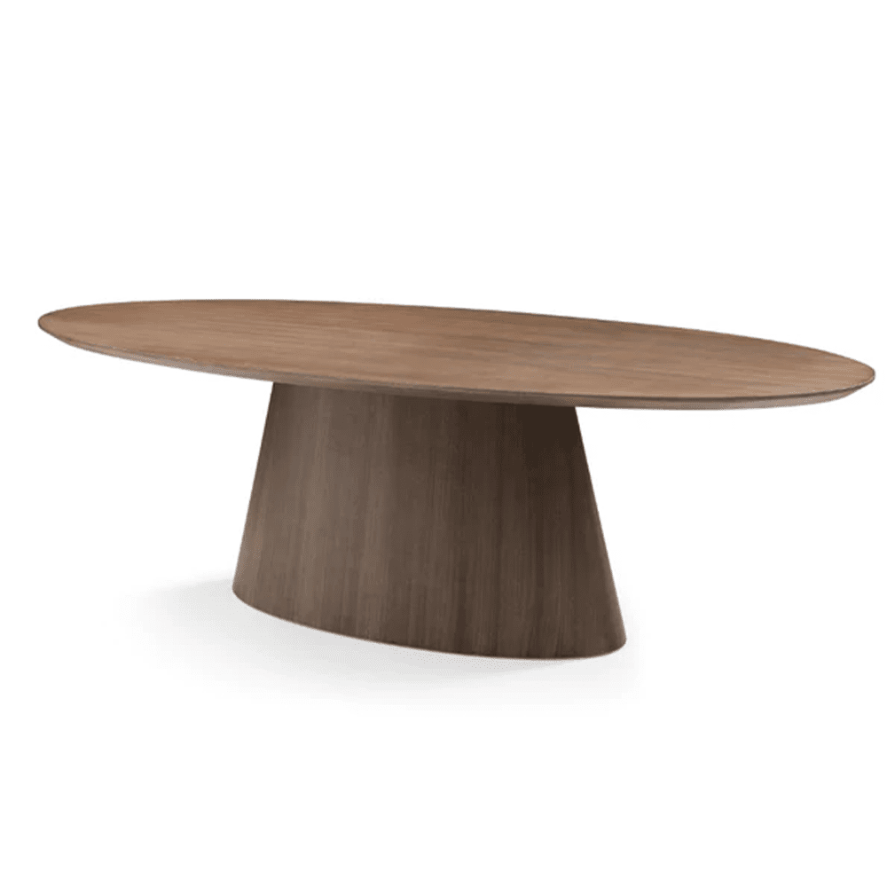 Tommy Franks Tavamo Oval Dining Table in Walnut