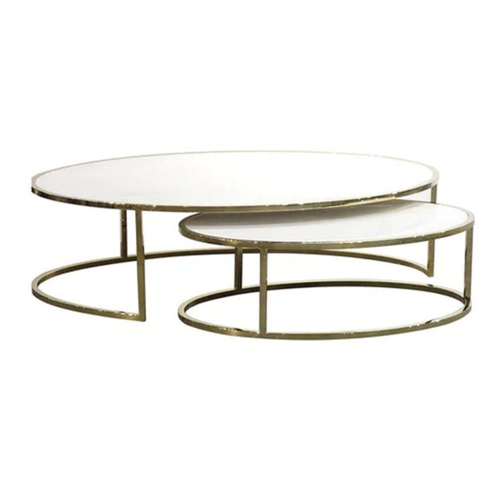  Tommy Franks-Tommy Franks Anthea Large Coffee Table-Brass 749 