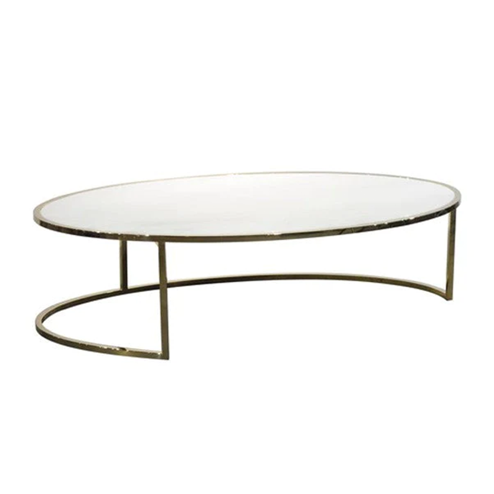  Tommy Franks-Tommy Franks Anthea Large Coffee Table-Brass 493 