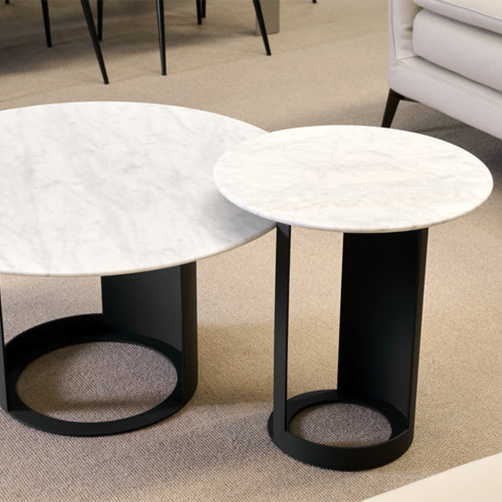 Tommy Franks Alban Coffee Table in Carrara White