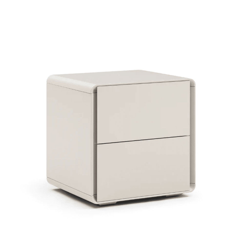 Kota Bedside Table - Matte Beige Tommy Franks 3