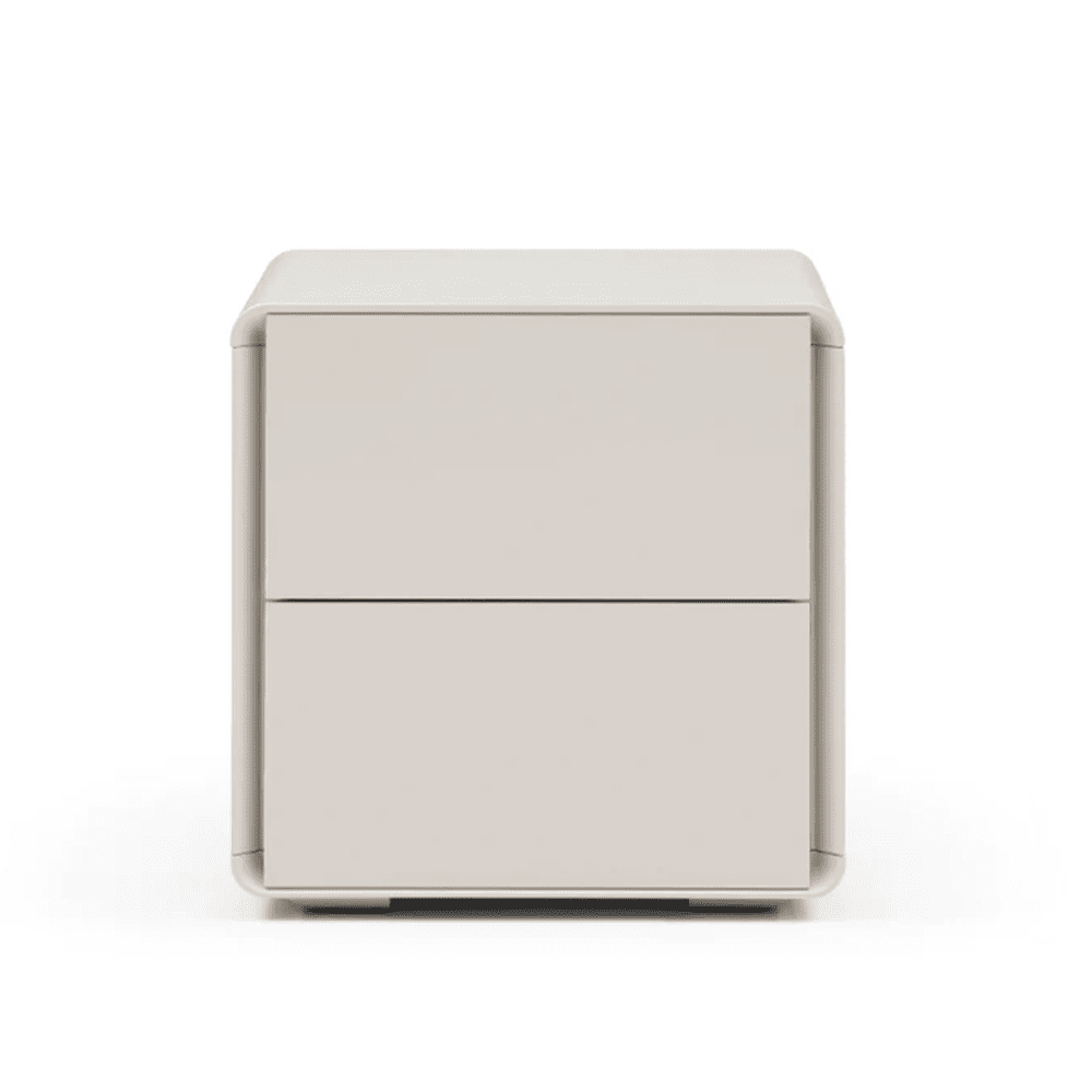 Kota Bedside Table - Matte Beige Tommy Franks 1