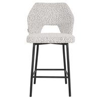 Must Living Bloom Boucle Counter Chair in Light Grey