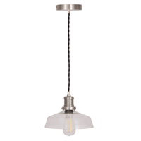 Garden Trading Hoxton Satin Nickel Pendant Light