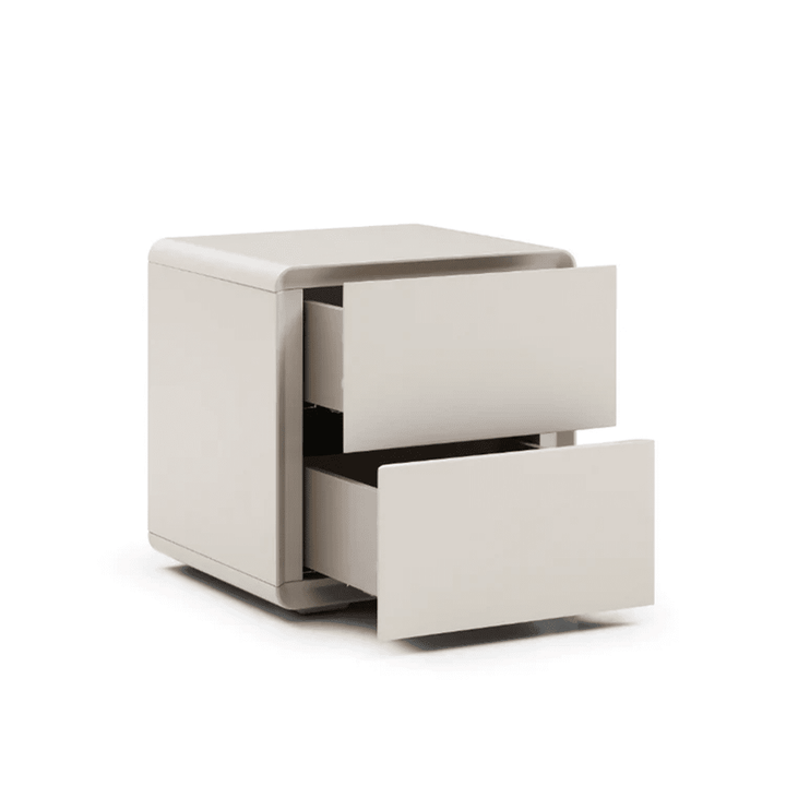Kota Bedside Table - Matte Beige Tommy Franks 4