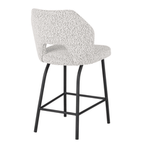 Must Living Bloom Boucle Counter Chair in Light Grey