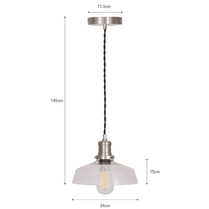 Hoxton Pendant Light - Satin Nickel Garden Trading 4