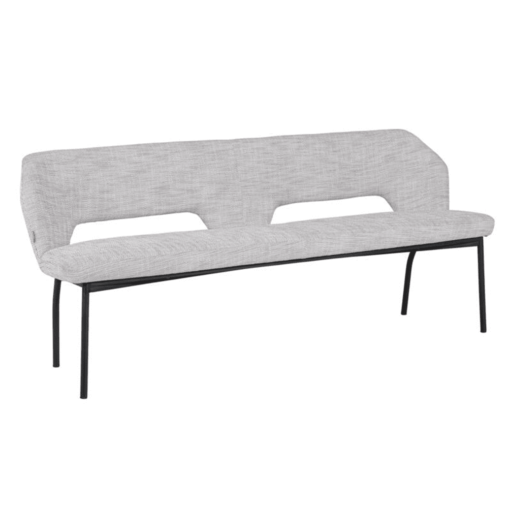 Must Living 190 Bloom Bench in Light Grey Polaris