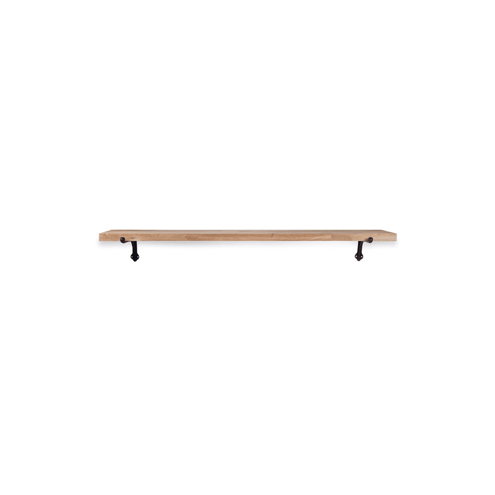 Garden Trading Oak & Cast Iron Large Bracket Shelf