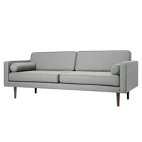 Broste Copenhagen Wind 2 -Seater Sofa in Grey