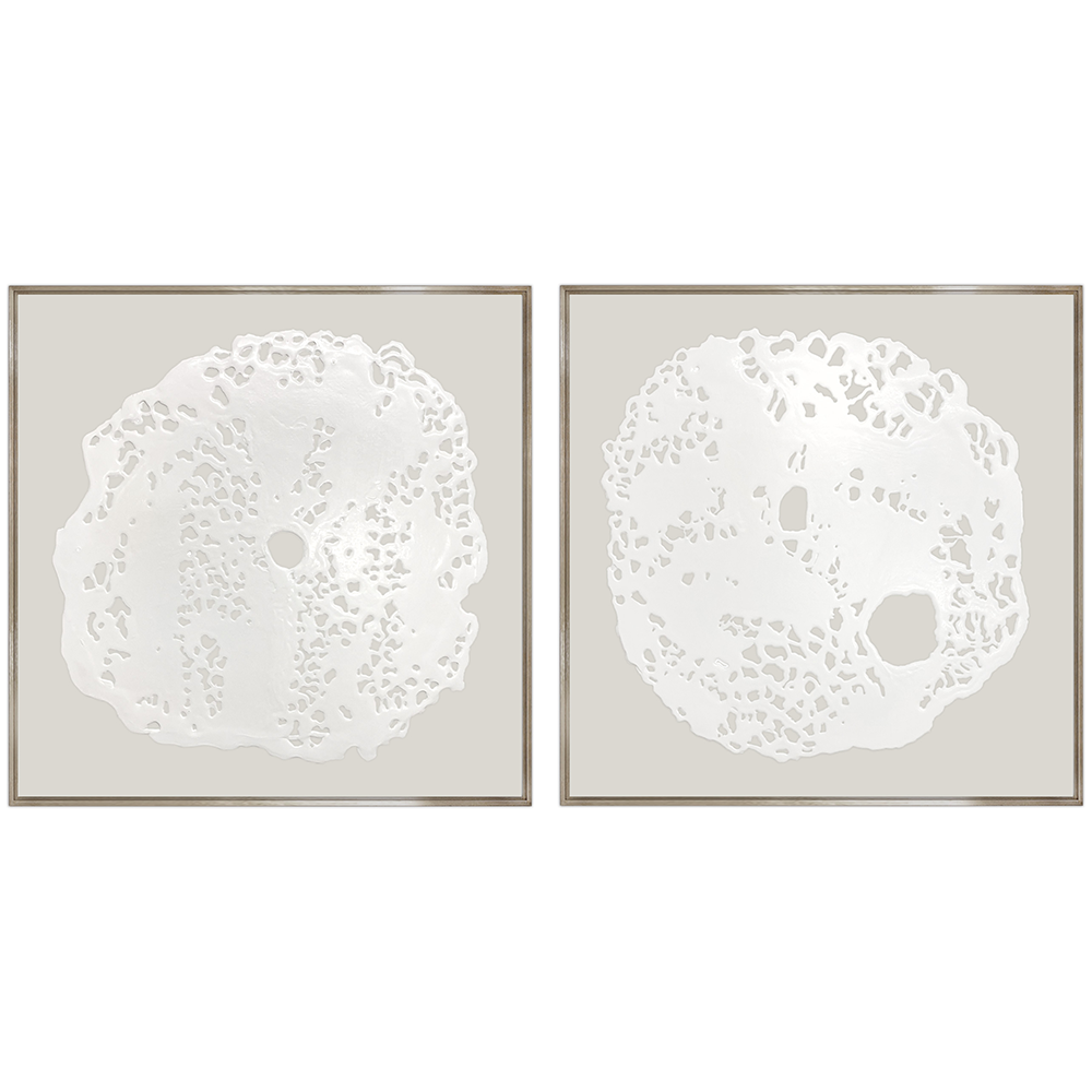 Quintessa Art Set of 2 Biscout Hand Painting