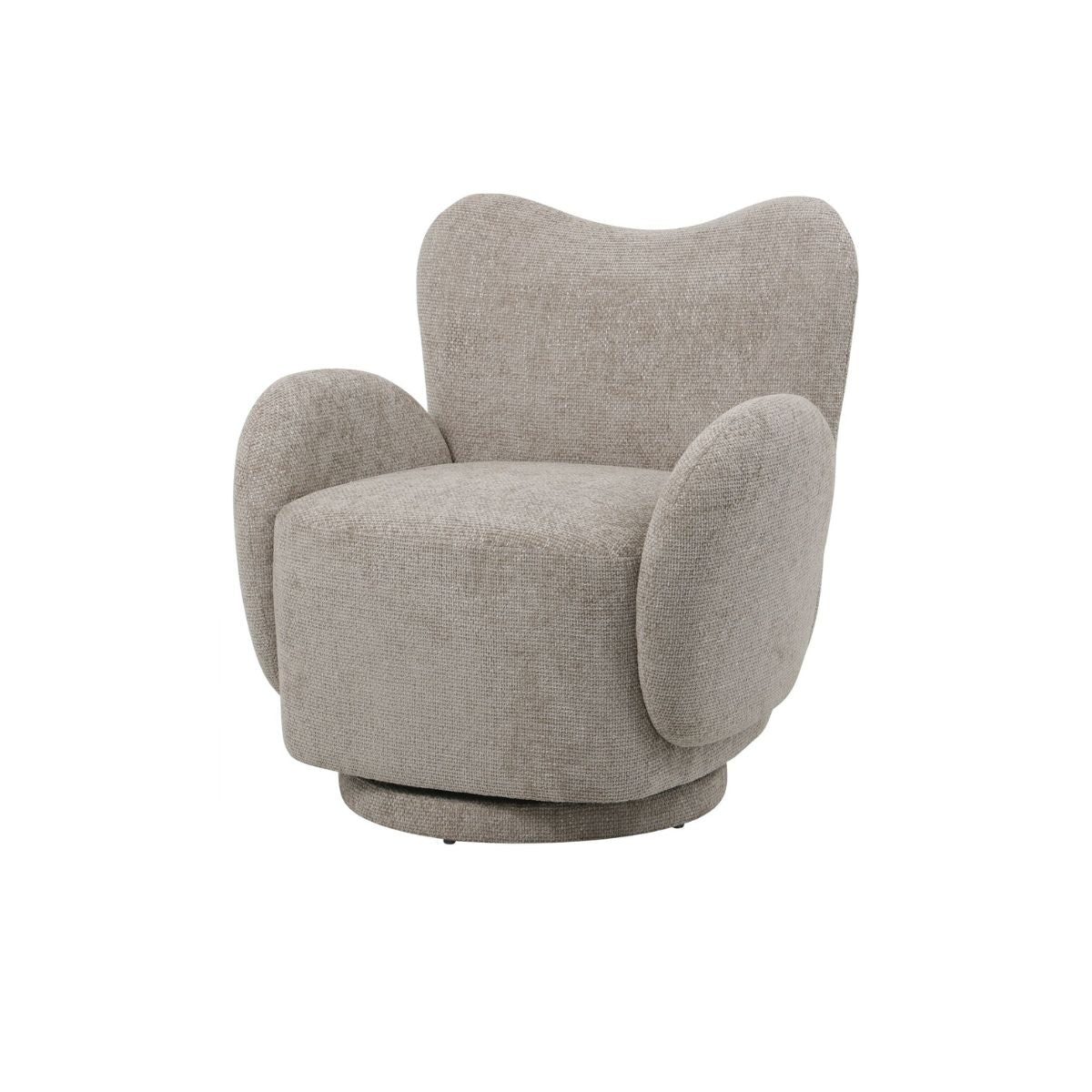 Libra Interiors Casa Swivel Chair Mink