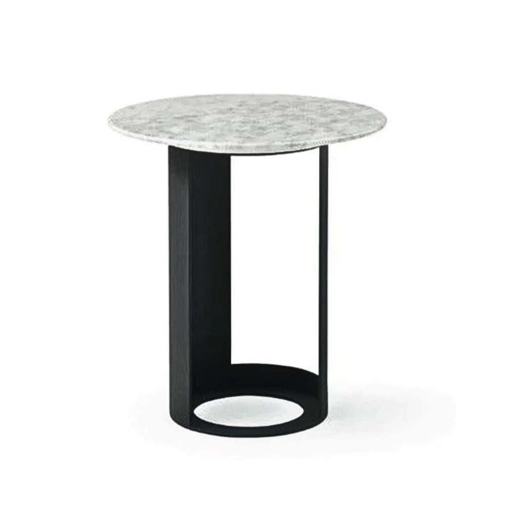 Tommy Franks Alban Side Table in Carrara White
