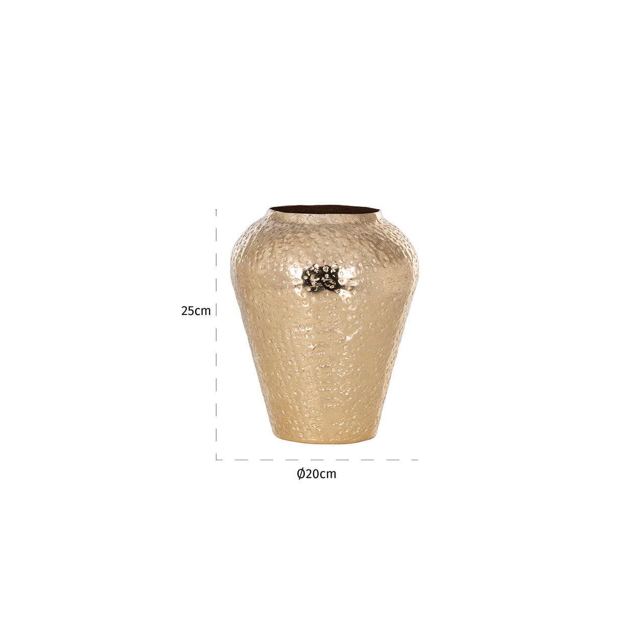 Richmond Interiors Megan Gold Vase - Small