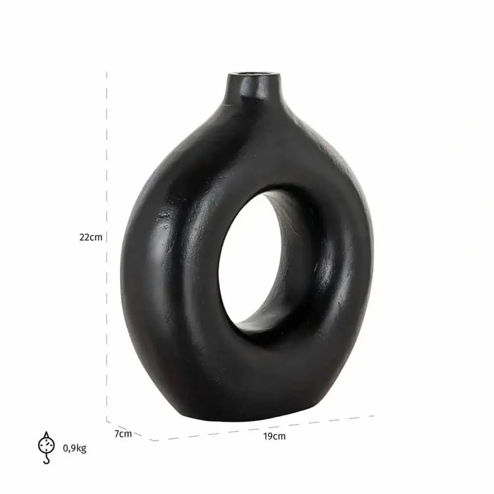 Richmond Interiors Felice Vase in Black