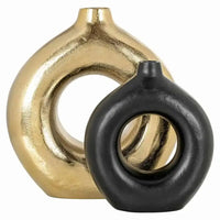 Richmond Interiors Felice Vase in Black