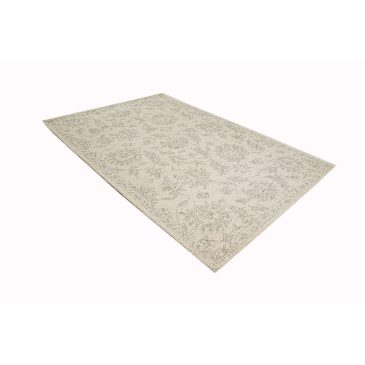 Ivy & Elm Mehar Wool Rug Medium in Cream