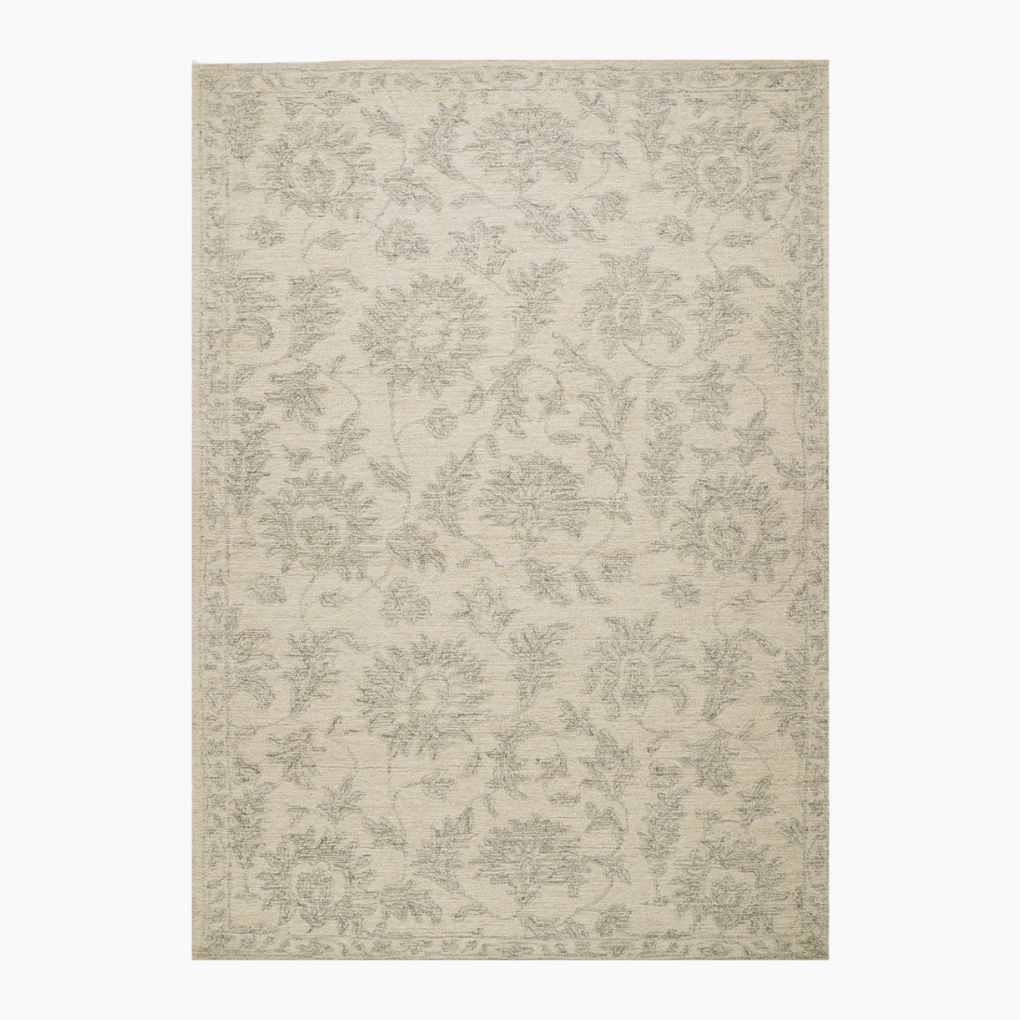 Ivy & Elm Mehar Wool Rug Medium in Cream