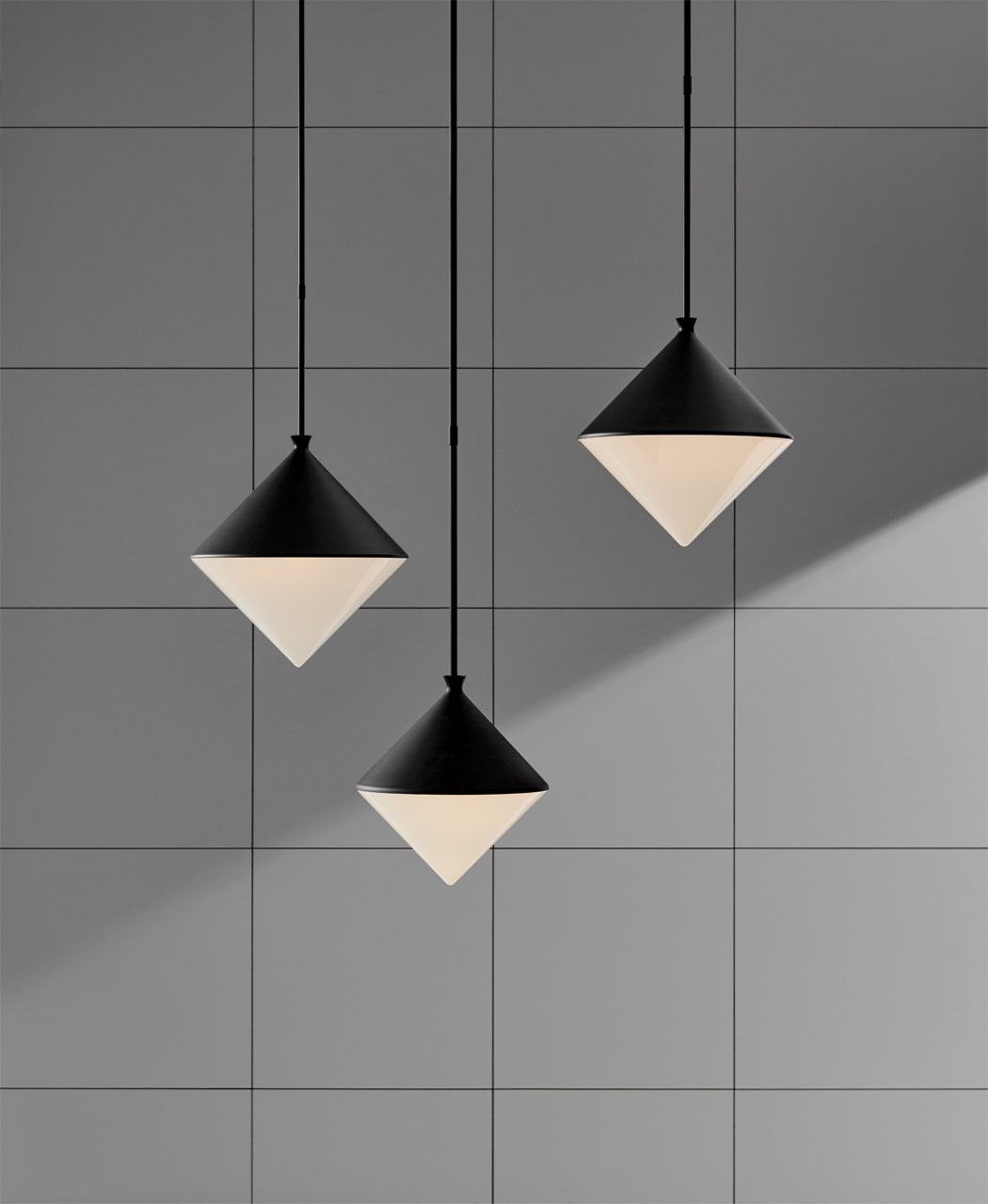 Sarnen Medium Pendant - Matte Black with White Glass Visual Comfort 2