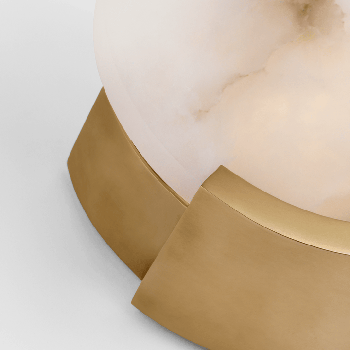 Melange Sconce - Antique-Burnished Brass with Alabaster Visual Comfort 3