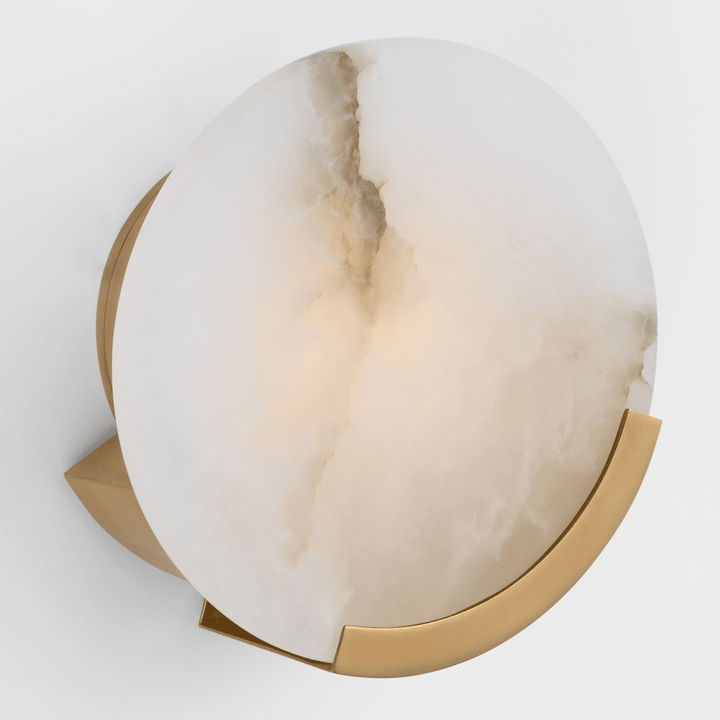 Melange Sconce - Antique-Burnished Brass with Alabaster Visual Comfort 4