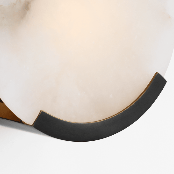 Melange Sconce - Bronze with Alabaster Visual Comfort 3