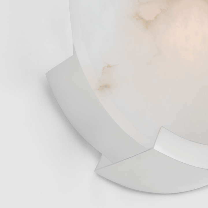 Melange Sconce - Polished Nickel with Alabaster Visual Comfort 2