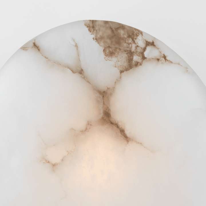 Melange Sconce - Polished Nickel with Alabaster Visual Comfort 3
