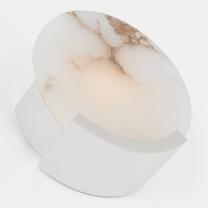 Melange Sconce - Polished Nickel with Alabaster Visual Comfort 4