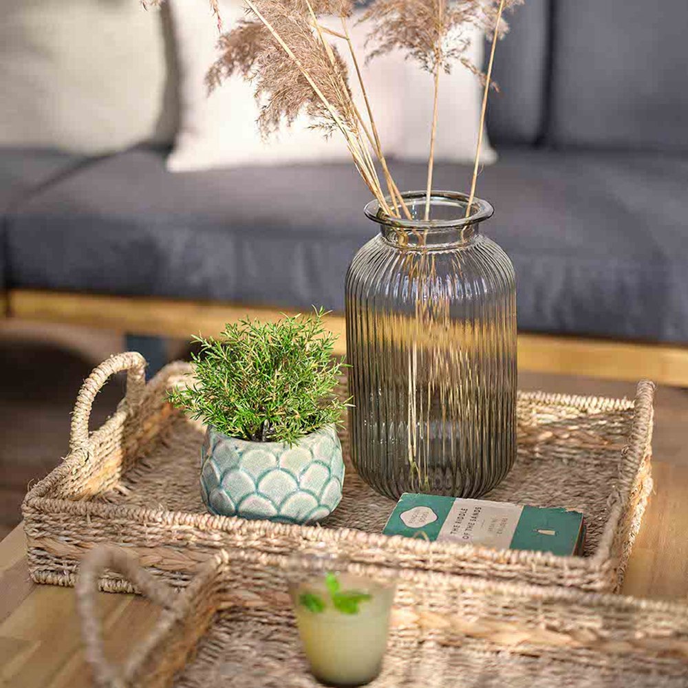 Bayford Set of 2 Woven Trays - Natural Garden Trading 3