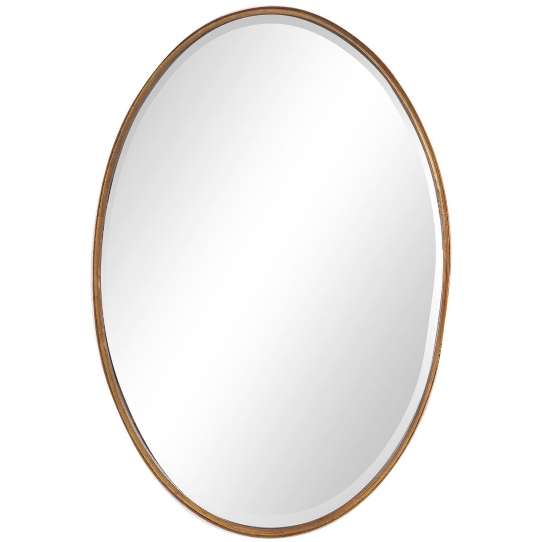 Oval Mirror - Gold Leaf Keiichi 1