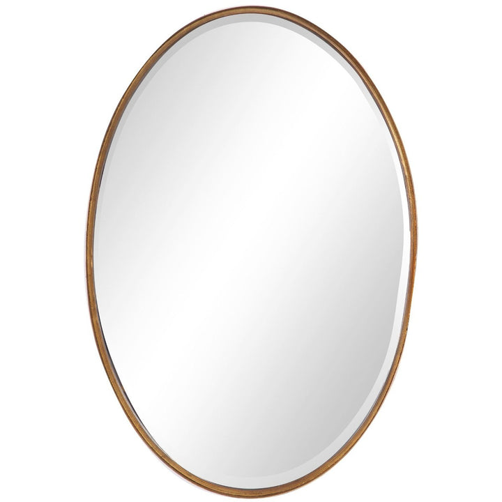 Oval Mirror - Gold Leaf Keiichi 1