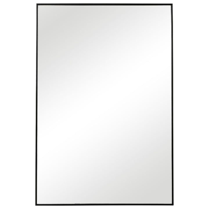 Simple Slim Frame Mirror - Black Keiichi 1
