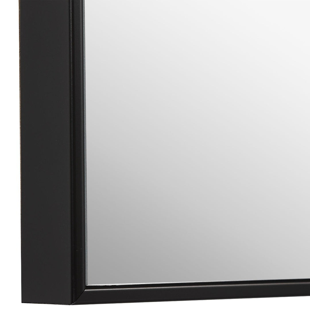 Simple Slim Frame Mirror - Black Keiichi 5